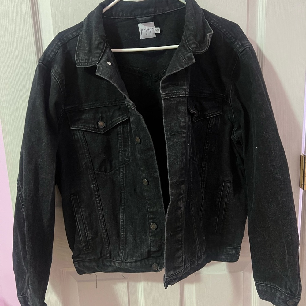 Princess Polly Black Denim Jacket